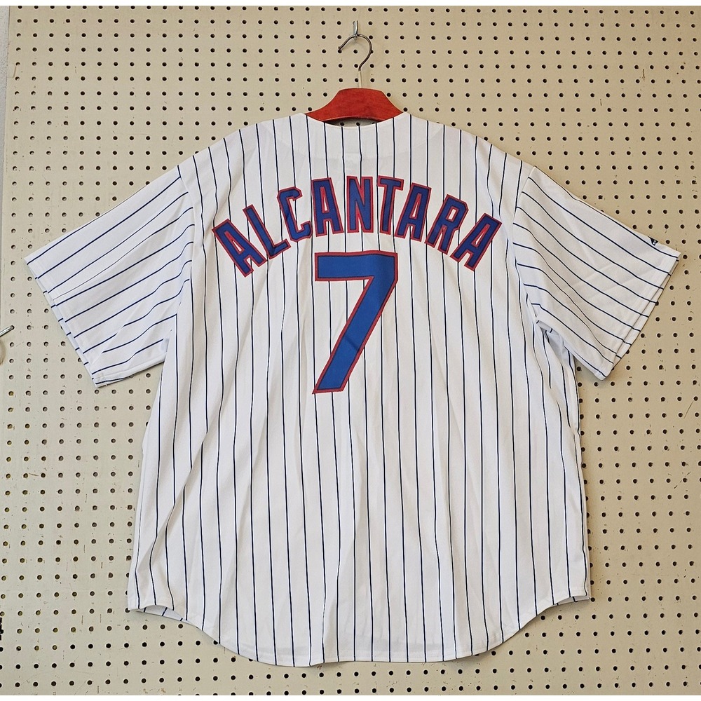 Majestic Chicago Cubs Alcantara 7 Home Baseball Jersey Mens XXL Sewn MLB